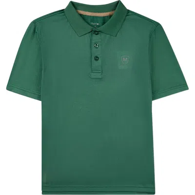 Memoi Kids'  Silky Dri-effect Short Sleeve Polo Shirt In Green
