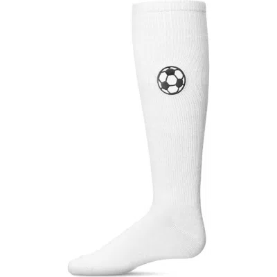 Memoi Kids'  Soccer Lover Knee High Socks In White