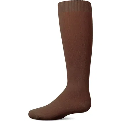 Memoi Kids'  Soft  Knee High Sock In Brown