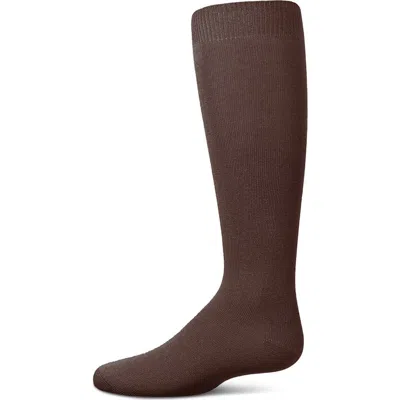 Memoi Kids'  Soft  Knee High Sock In Brown