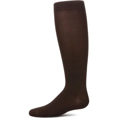 Memoi Kids'  Soft  Knee High Sock In Brown