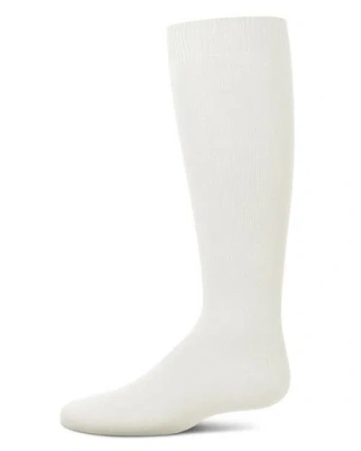 Memoi Babies'  Soft  Knee High Sock Multiple Solid Colors In White