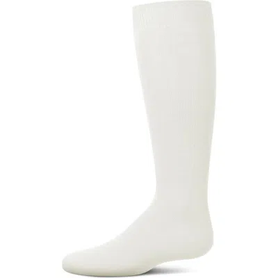 Memoi Kids'  Soft  Knee High Sock In White