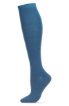 Memoi Soft Knee High Socks In Blue