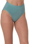 Memoi Stretch Cotton 3-pack Briefs In White