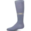 Memoi Kids'  Stretch Multi Stripe M Graphic Knee Sock In Blue