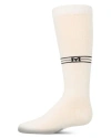 Memoi Kids'  Stretch Multi Stripe M Graphic Knee Sock In Neutral