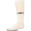 Memoi Stretch Multi Stripe M Graphic Knee Sock In Neutral