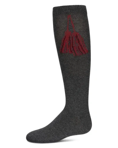 Memoi Kids'  Tassel Knee High Socks In Gray