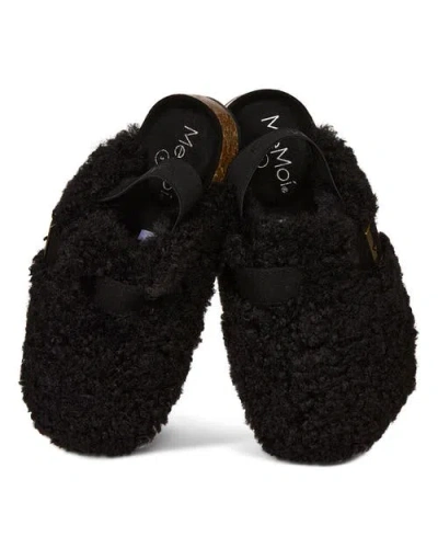 MEMOI MEMOI TEDDY FAUX-ANKLE STRAP SLIPPER