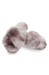 Memoi The Josephine Faux Fur Scuff Slipper In Neutral