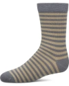 Memoi Kids'  Thin Stripe Crew Sock In Multi