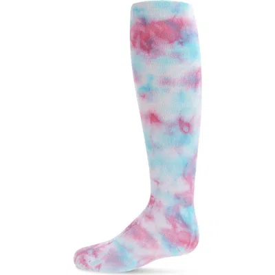 Memoi Kids'  Tonal Tie Dye Knee-high Socks In Pink