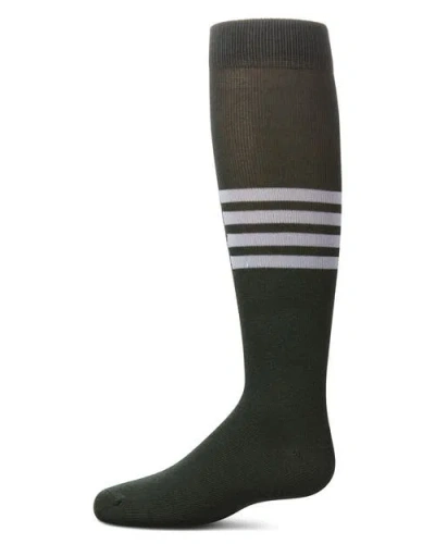 Memoi Kids'  Triple Half Stripe Knee High Socks In Black