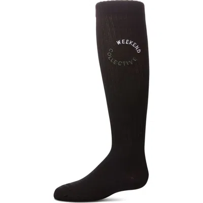 Memoi Kids'  Weekend Collective Knee High Socks In Black