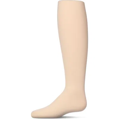 Memoi Babies'  Winter Opaque Nylon Tights In Neutral