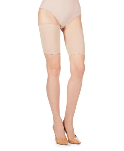 Memoi Women's Body Smoothers Anti Chafe Shaping Thigh Bands Shapewear In Nude