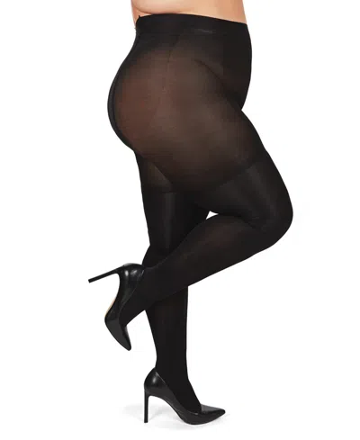 Memoi Women's Bodysmoothers Opaque Shaping Tights In Black