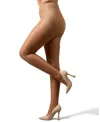 Memoi Women's Crystal Sheer Control Top Pantyhose Mm-210 In Honey