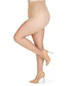 Memoi Women's Crystal Sheer Control Top Pantyhose Mm-210 In Nude