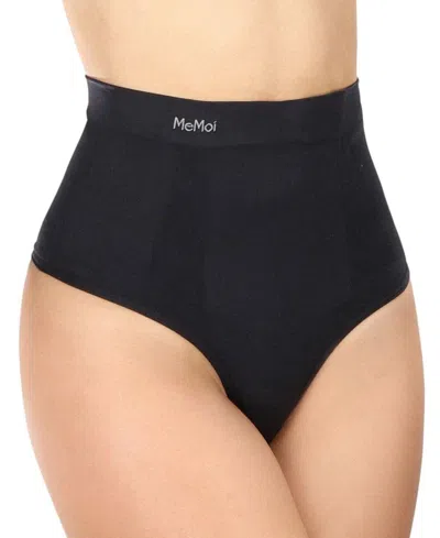 Memoi Women's High-waist Sculpting Thong Shapewear In Black