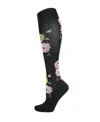 Memoi Women's In Bloom 8-15mmhg Graduated Compression Socks Mfy06342