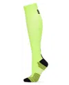 Memoi Women's Neon Compression Knee High Socks In White