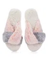 Memoi Women's Rita Plush Slippers In Ivory