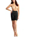 Memoi Plus Size Seamless Slimming Flexible Thigh Shaper In Black