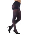 Memoi Women's Semi-opaque Firmfit Control Top Tights Mo-840 In Blue