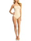 Memoi Women's Slimme Classic Stretch Bodysuit In Nude