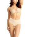 Memoi Plus Size Slimme Seamless Control Top Shaping Panty In Nude