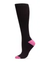 Memoi Women's Unisex Solid Nylon 15-20mmhg Graduated Compression Socks Uoy07412