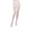 Memoi Womens Floral Sheer Light Support 1 Pair Floral Tights In White