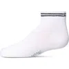 Memoi Babies'  Ziggy Double Ring Anklet Sock In White