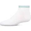 Memoi Babies'  Ziggy Double Ring Anklet Sock In White