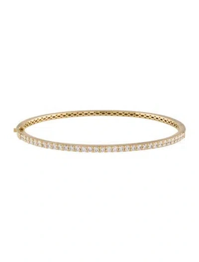 Pre-owned Memoire 18k 1.02ctw Diamond Bangle, 5.75" In Multi