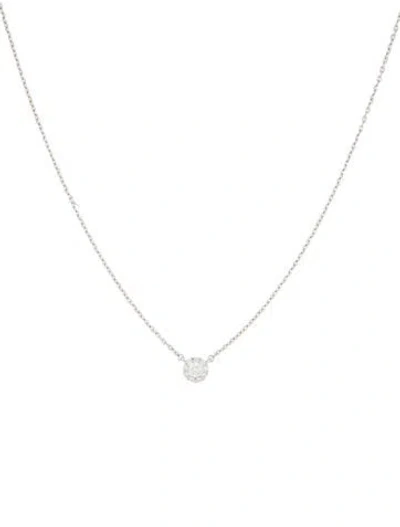 Pre-owned Memoire 18k Diamond Bouquet Everyday Pendant Necklace, 18" In Multi