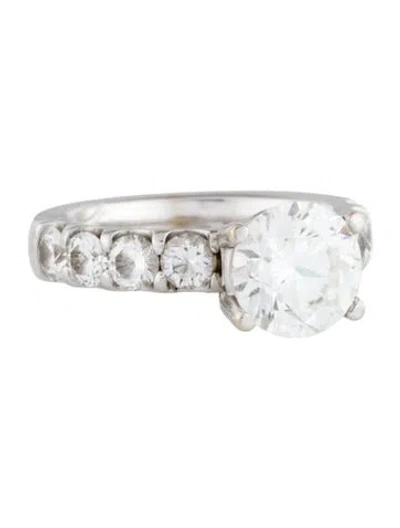 Pre-owned Memoire 2.53ct Lab-grown Diamond Odessa Engagement Ring In Multi