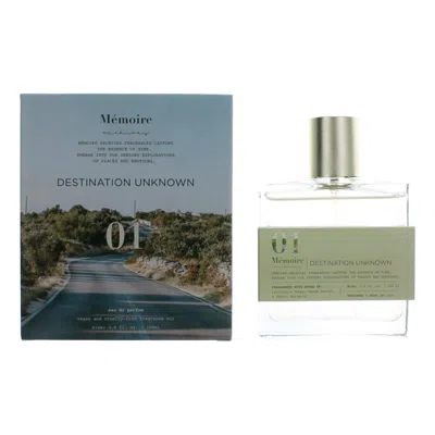 Memoire Archives 3.4 oz Destination Unknown Eau De Parfum Spray For Unisex In White