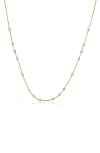 Memoire Mémoire Cascade Diamond Station Necklace In Gold