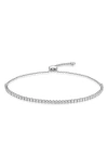 Memoire Mémoire Essentials Diamond Half Line Bolo Bracelet In Gold