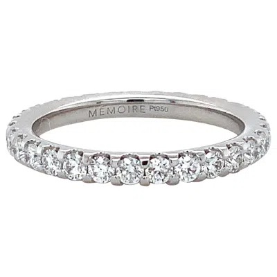 Pre-owned Memoire Odessa Collection 1.04 Carat Diamond Eternity Band Set In Platinum In Multi