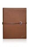 Memoire Mémoire - Personalized Devon Leather Notebook; Grand - Tan In Brown