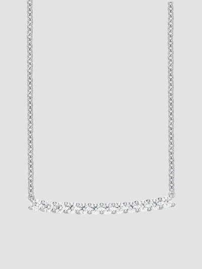 Memoire Women's 18k White Gold & 0.74-0.83 Tcw Diamond Bar Pendant Necklace