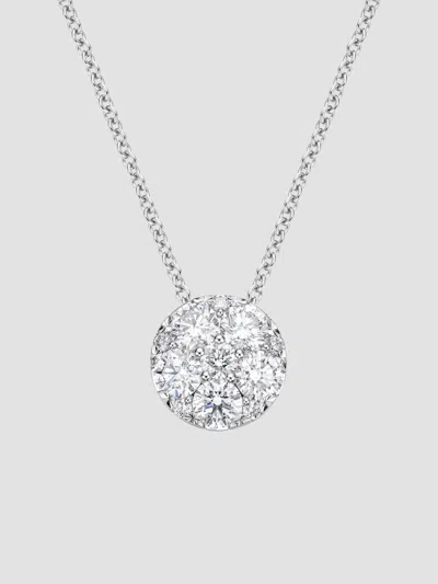 Memoire Women's Harmony 18k White Gold & 0.96-1.08 Tcw Diamond Cluster Pendant Necklace