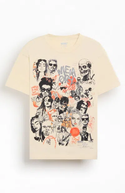 Memory Lane Men's Doodle T-shirt In Off White