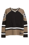 Memory Lane Oversize M Shield Hockey Jersey In Black