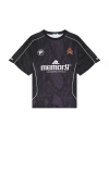 Memory Lane Snake Pattern Soccer Jersey In Black