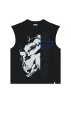 Memory Lane T3 Blitz Sleeveless Tee In Gray